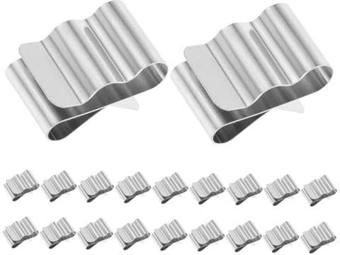 Alipis 20piezas Abrazaderas Inoxidable Clips Para Cableado Para Paneles Solares