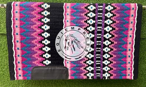 EQUIEMPRESS Sattelunterlage Western Show/Westernsatteldecke aus Neuseelandwolle, Top Wool Pad Sensor Flex (Anpassung möglich) A-926 (36 x 36)