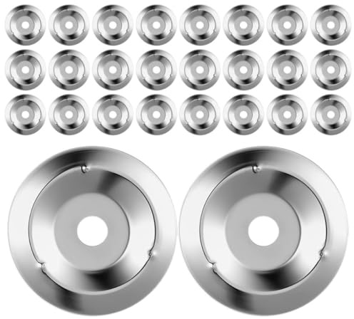 Artibetter 50 Stück Schlagzeugbeckenringe Metall Beckenglocken 37mm Durchmesser 4mm Innenloch Ersatz Schellen für Schlagzeugzubehör Klarer Klang für Musiker und Bühnenauftritte