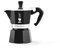 Bialetti - Moka Color: Ikonische Espressomaschine für die Herdplatte, macht echten Italienischen Kaffee, Moka-Kanne 1 Tassen (60 ml), Aluminium, Schwarz