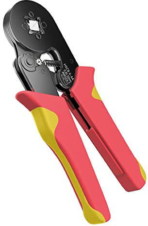 Afeld Pinza Crimpatrice Capicorda Elettrici 0,25 mm² - 10 mm² - Attrezzo di Crimpatura per Elettricisti – Utensile per Cavi elettrici a Regolazione automatica