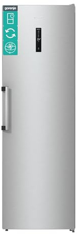 Gorenje R619CSXL6 Kühlschrank, 398 Liter, 185cm Höhe, Umluft-Kühlsystem, Schnellkühl, ConvertZone, Flaschenhalter, Easy-open Griff, Inverter, BxHxT: 59,5×185×66,3 cm, Silber
