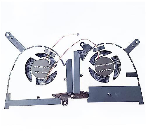 Fleshy Leaf Replacement CPU+GPU Cooling Fan for ASUS TUF Dash 15 (2022) FX517 FX517ZM FX517ZM-AS73 FX517ZR FX517ZC RTX3060 RTX3070 12V 13NR0990T01021 FQ1L 13NR0990T02021 FQ1M