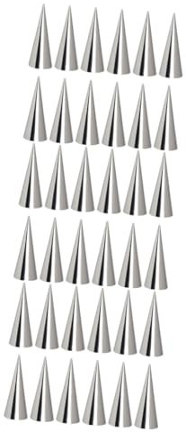 TOPBATHY 30 Pièces 430 moule en corne moules en spirale moules à crème pâtissière forme de croissant crozets de savoie patisserie ustensile moule à gâteau moule en acier inoxydable Silver