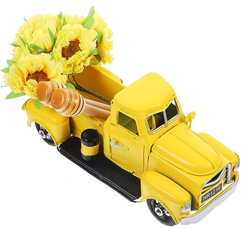 JOINPAYA 1satz Bienenparty Deko Für Mehrstöckige Tabletts Rustikale Frühlings Und Sommerdekoration Honigtruck Und Sonnenblumen Für Hausfeiern Und Festlichkeiten