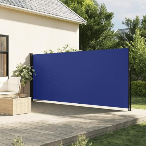 Toldo lateral retráctil azul 180 x 300 cm