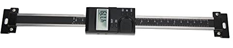 Brilluxa Digitalanzeige-Lineal, LCD-Messlineal aus Aluminiumlegierung 0–200 mm, vertikaler Maschinenverschiebungshalter, Präzisions-Messwerkzeug für Fräsmaschine und Drehmaschine