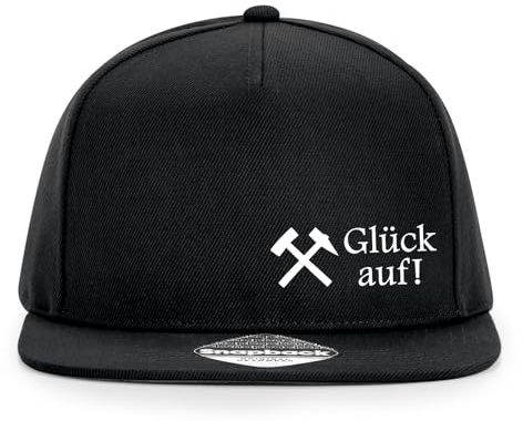 Huuraa Cappy Mütze Glück auf! Ruhrpott Geschenk | Baseballkappe Basecap Kappe Geschenkidee Unisex Baseball Cap
