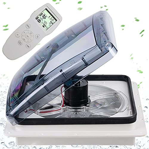 Ventola di ventilazione per tettuccio camper, silenzioso, potente aspiratore per camper, rimorchio, roulotte, montaggio a soffitto in ABS