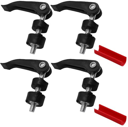 6 Set Lawn Mower Handle Knob Nut Bolt,Handle Knob Nut Bolt with U-bolts for Blade Protection, Versatile Model Compatibility and Secure Grip in Yard and Garden Maintenance