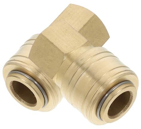 Housoutil 2 pezzi Raccordi in Ottone Bsp Maschio Stile Tedesco Kit per Compressori Aria Resistenti alla Ruggine e Tenuta Stagna per Sistemi Pneumatici e Attrezzi ad Aria