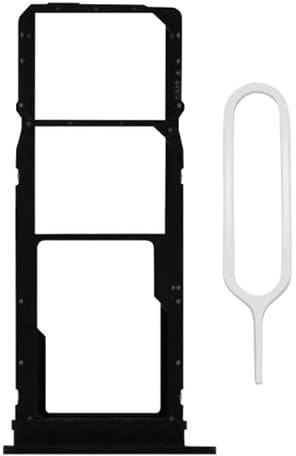 pour Samsung Galaxy A20S (SM-A207F) tiroir Double Carte SIM microSD Support Plateau Porte - Noir