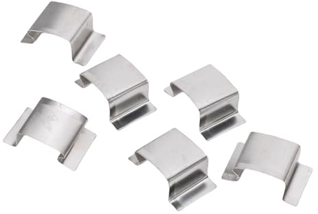 Luqeeg Clip de Vidrio de Invernadero de 50 Piezas, 25 Mmx10mmx15 Mm de Acero Inoxidable GRAZING G Clip, Reemplazo de Abrazadera de Planta de Trepadora Compacta Portátil para