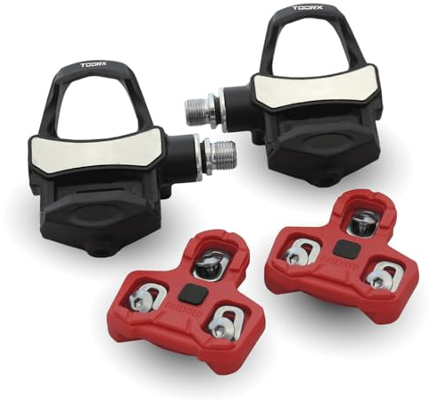 Toorx TX-POWER Pedali con Misuratore di Potenza, Sistema KEO, Alluminio e Acciaio Cromoly, 97,8x92x42,2mm, 218g, ANT+/BLE 4.0, IPX7