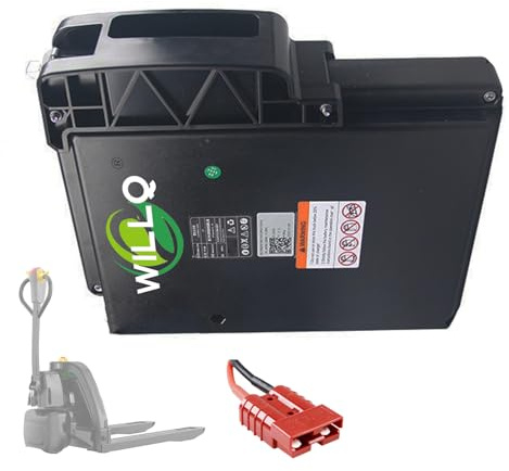 WILLQ Batterie pour Transpalette Électrique 24 Volts 24V 20Ah Batterie Lithium de Remplacement pour Chariot Élévateur Électrique F3/F4/F5/EPT15-EZ,24v20ah f4