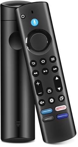Ersatz Sprachfernbedienung für AMZ F-1re S-ti-ck TV(4 Gen,2nd Gen, 3rd Gen, 4K, 4K Max, Lite, HD) Cube (2nd Gen, 3rd Gen,),Mit Vier Tastenkombinationen und Bluetooth-Funktionalität