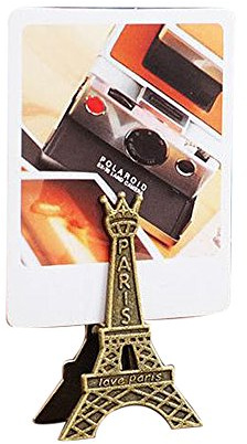 5 Stück Tischkarte Tischkärtchen-Foto Klammern Vintage Form Eiffelturm Paris