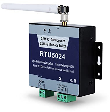 Sonew GSM Gate Door Opener, Home Security Access Control Alarm System with Remote On/Off Switch Free Call SMS Command