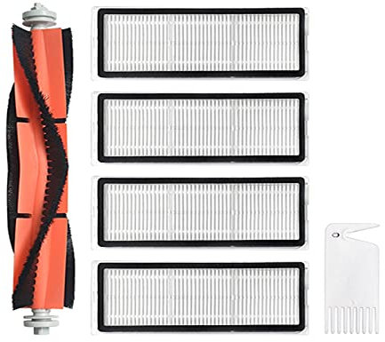 LICHIFIT Haupt-Seitenbürste HEPA-Filterteile Wischtuch Wasserkern Kamm für Mijia 1C Roboter Staubsauger Ersatzzubehör