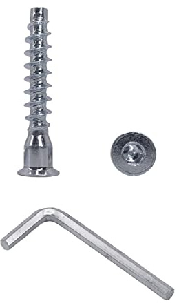 Confezione da 25 viti per mobili a testa esagonale interna 7,0 x 40 mm, vite di conferma per legno, zincata, bulloni di fissaggio (25, 7,0 x 40 mm)