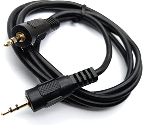 DRUT 1m 2.5mm Jack to 2.5mm Jack Stereo Audio Cable Lead, Gold Connectors (3,3ft)