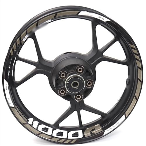 ROANNY Felgenband Motorrad Felgenaufkleber Reifenlogo Reflexstreifen Aufkleber Felgenaufkleber Für CB1000R CB 1000R (Color : 19)