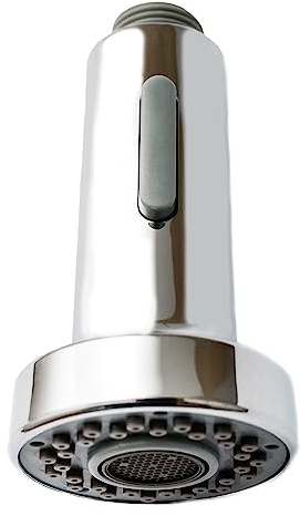 AquaParts Küchenbrause Glanzchrom | 1/2 | Brauskopf | Geschirrbrause | Spüle Wasserhahn| Küche Spülbrause | Handbrause | Perlatoren für Küchenarmatur mit Hochdruckspülung Taste