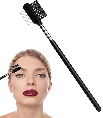 Ensemble de pinceaux à sourcils | Brosse à sourcils biseautée Peigne à cils antirouille Brosse à cils | Peigne à sourcils efficace et brosse à cils pour mascara à sourcils Gimocool