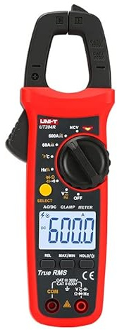 UNI-T UT201R/UT202R/UT203R/UT204R/UT202F AC/DC 400/600A Digital Ammeter Clamp Meter DC AC For Measuring Ammeter Voltmeter Ohm Tester(UT204R)