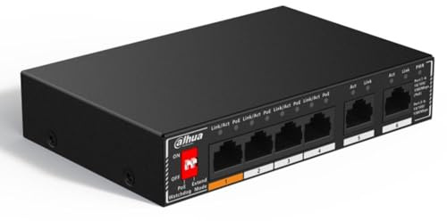 Switch IT DAHUA DH-SG1006P COMMUTATEUR GIGABIT DE Bureau Non GÉRÉ 6 Ports POE 4 Ports