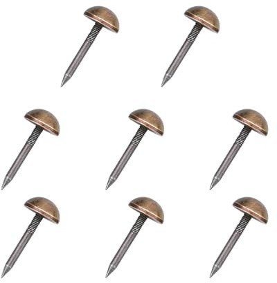 Leliafleury 10Pcs Upholstery Tacks Brass Furniture Tacks Nails Decorative Thumb Tacks Furniture Nails Pins Stud Tacks Push Pins for Wood Sofa Chair Bed (10 x 27mm, Bronze)