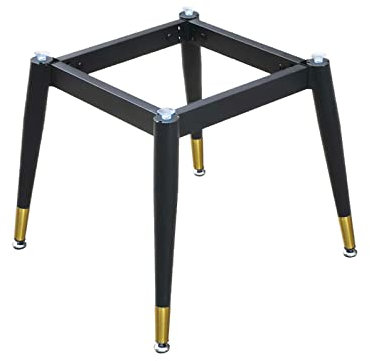Generisch Stand-Schreibtischgestell, verstellbare Tischbeine, Metallmöbel-Stützbeine, Eisen-Couchtischbeine, Steh-Esstisch-Basisfüße, Höhe 45 cm, mit Saugnäpfen und Schraube (90 x 90 cm, Sch