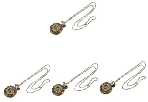 SAFIGLE 4stücke Retro Taschenuhr Für Und Mechanische Quartz-wanduhr Mit Antikem Design Für Besondere Anlässe Wie Hochzeiten Und Geburtstage Tragbar Und Leicht