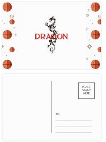 Mythos Dragon Eastern Western Animals Basketball Postkarten-Set Dankeskarte Mailing Seite 20 Stück