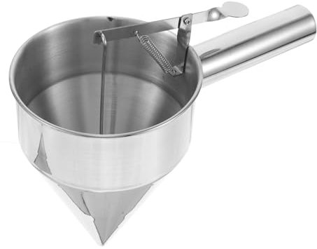 NULYLU Stainless Steel Outdoor Camping Funnel Sauce Funnel Dispenser Pancake Maker for Home Travel