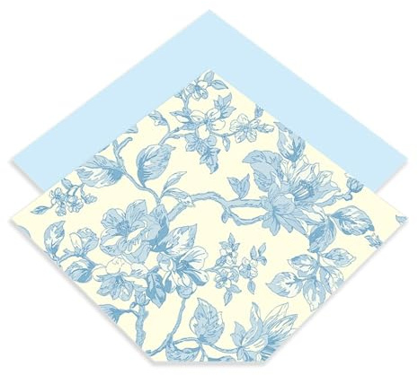 YANGC Alla hjärtans dag konst Origamipapper for buketter Oljemålningspapper Kraftpapper Vintagetryckt bukettblomma omslagspapper(B)