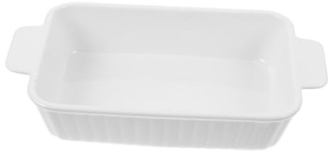 Alipis Bandeja De Horno De Plato Para Hornear Con Doble Asa Fuente Para Horno Para Hornear y Servir Ensaladas La Mesa