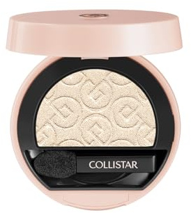 Collistar Kompakt ögonskugga, långvarig ögonmakeup, mjuk textur och multi-finish, lätt att blekna, 500 elfenben satin, 3 g