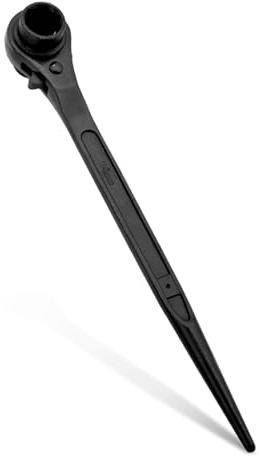 QINGYIWL 19mm x 21mm Ratchet Podger Spanner, Podger Spanner, Ratchet Scaffold Spanner, Ratchet Spanner Scaffold Steel Erect Spanner, Steel Erecting Scaffold Tool Wrench Spanner