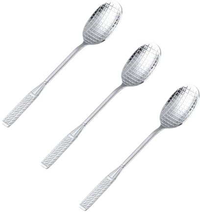 Alipis 3 pezzi Cucchiai da Gelato Acciaio Inossidabile Forma da Tennis per e Dessert Design e Ergonomico per Uso e