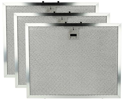 vhbw 3x filter Metallfettfilter kompatibel med Alapure MFR032 köksfläkt, metall