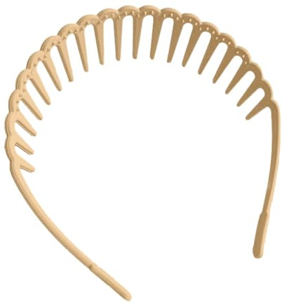 för kvinnor - Hudvårdstillbehör | ABS tandkam 13 cm/5,12 tum | Bekväm, halkfri hårring | Flexibelt vågigt pannband för flickor,