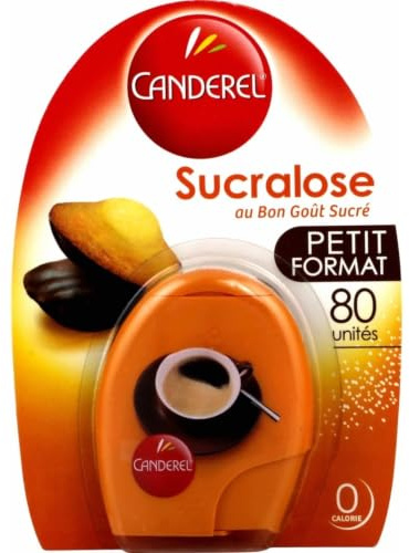 Edulcorant Sucralose Comprimés - le distributeur de 80 - 0 Calorie · Au Bon Goût Sucré · 1 Comprimé = 1 Morceau de Sucre · Distributeur Pocket Pratique à Emporter - 6,8 g - Le Lot De 4