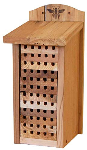 Woodlink 28551 Heavy Duty Cedar Mason Bee, Large Insect House, 14 H, Wood