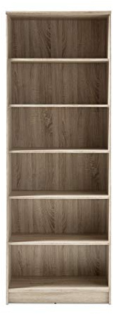 Stella Trading Regalschrank Eiche Sonoma Nachbildung, BxHxT 72x198x34 cm