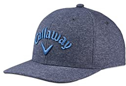 Callaway Golf Performance Pro Tour Cap Collection Headwear (OS, Black Heather/Blue)