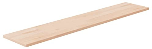 vidaXL Regalboden 100x20x1,5 cm Unbehandeltes Massivholz Eiche