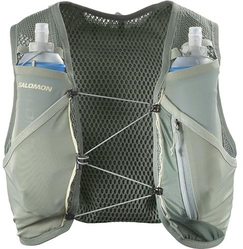 Salomon Active Skin 4 Set, Easy Hydration Chest Pockets, Precision SensiFit Comfort, Secure Storage for Short Trail Adventures