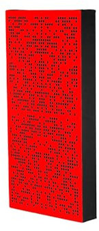 IG Acoustics AbsorbFuser - Assorbitore acustico, 100 x 50 x 11 cm, assorbitore acustico (rosso)