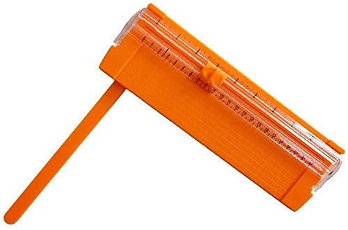 XINYUNFEI Papierschneider a4 Maschine Papierschneider, Kleiner Faltbarer Papierschneider, A3A4A5. Fotoschneidemaschine,(Orange)